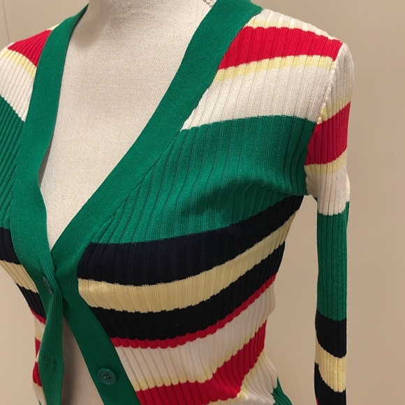 Anthropologie green cardigan small NWT #91 - Picture 3 of 6